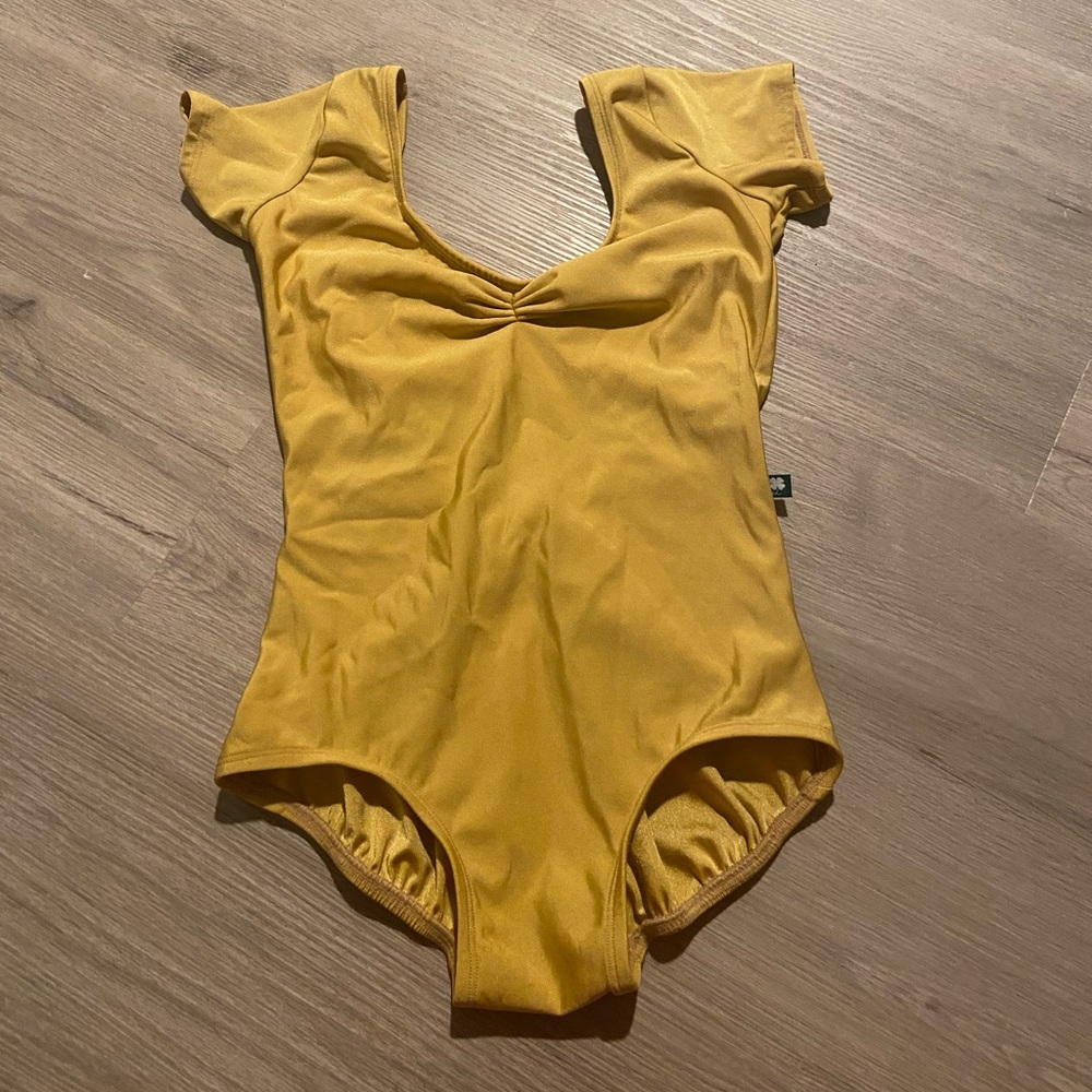Yellow/Gold LuckyLeo Dancewear leotard